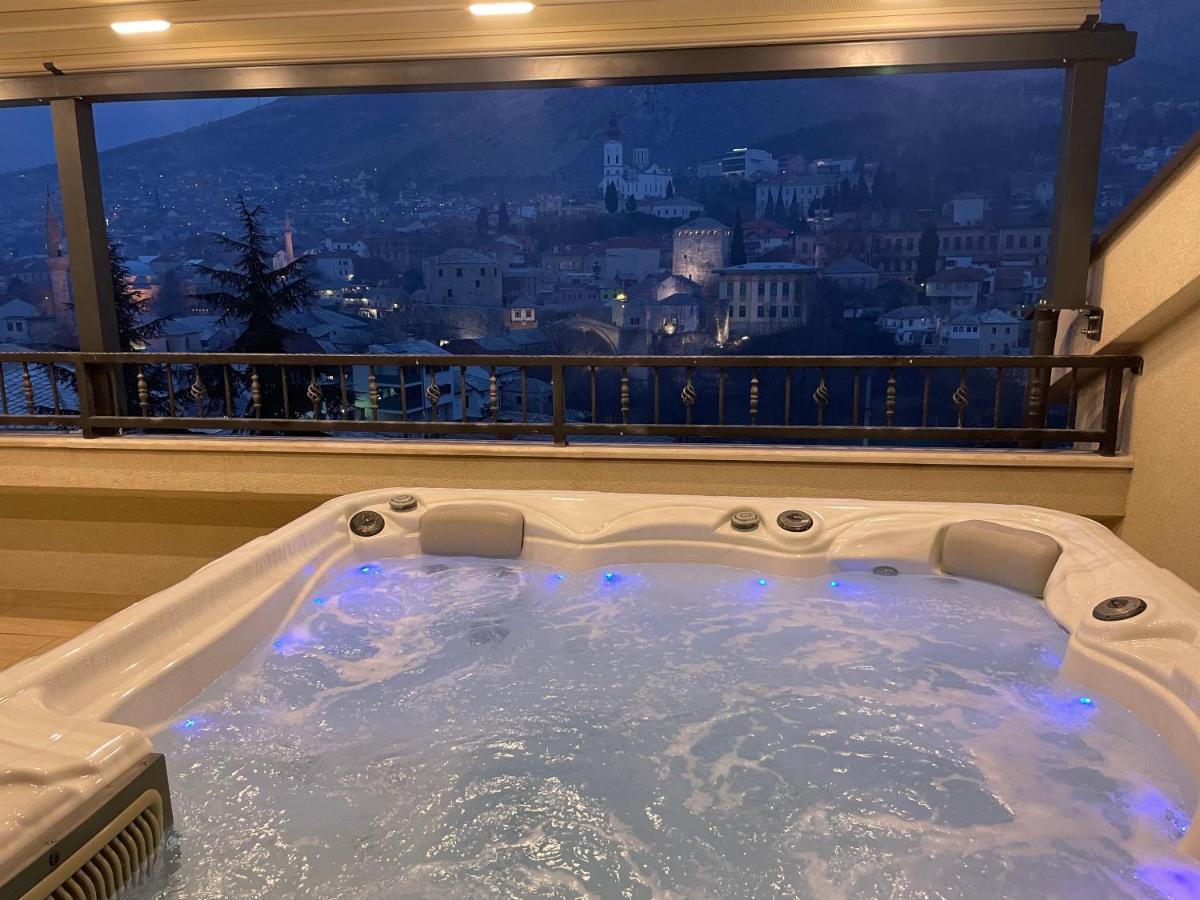 莫斯塔尔Penthouse With Old Bridge View And Jacuzzi公寓 外观 照片